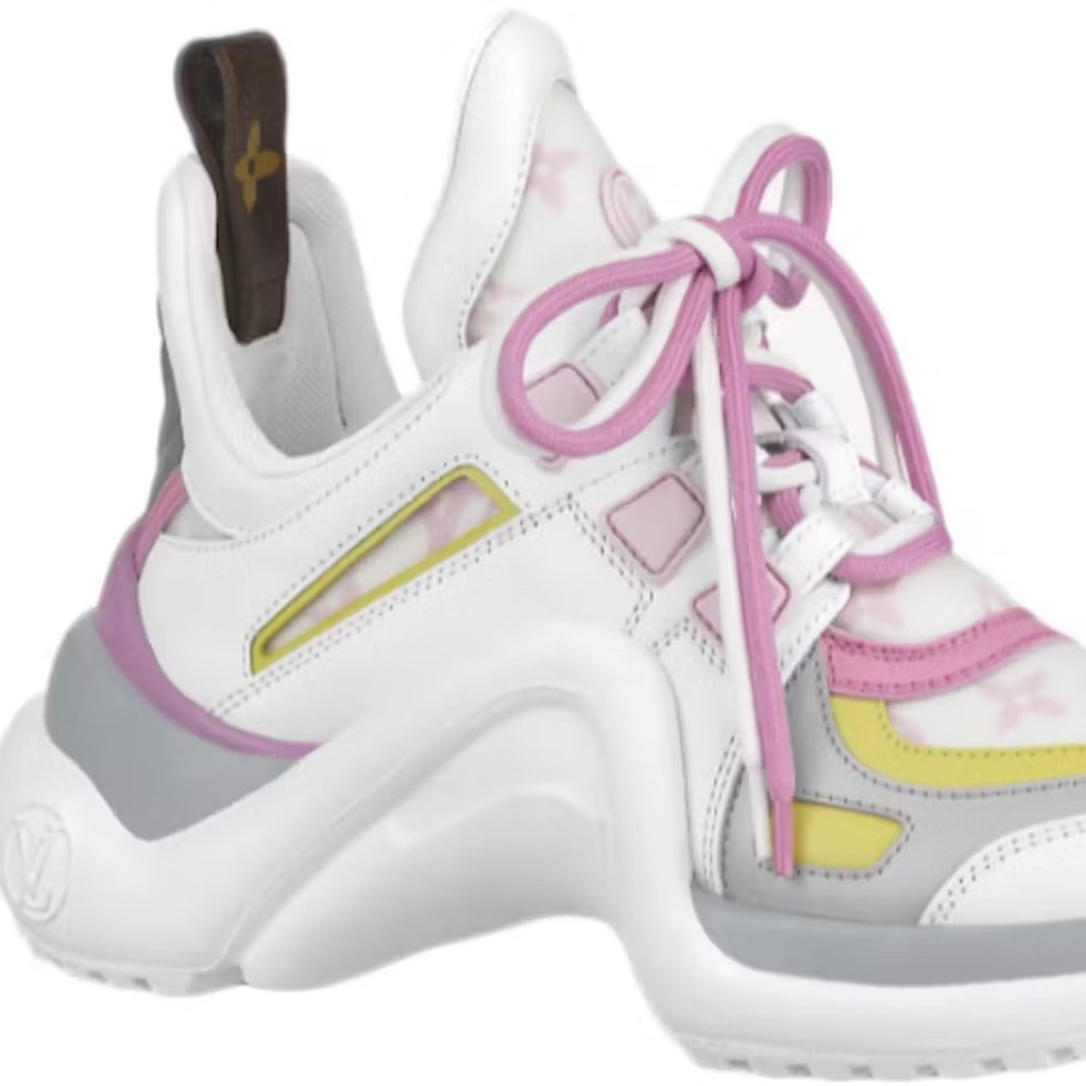 Louis Vuitton Archlight Sneakers Rose Clair Pink & White Size 39/8.5